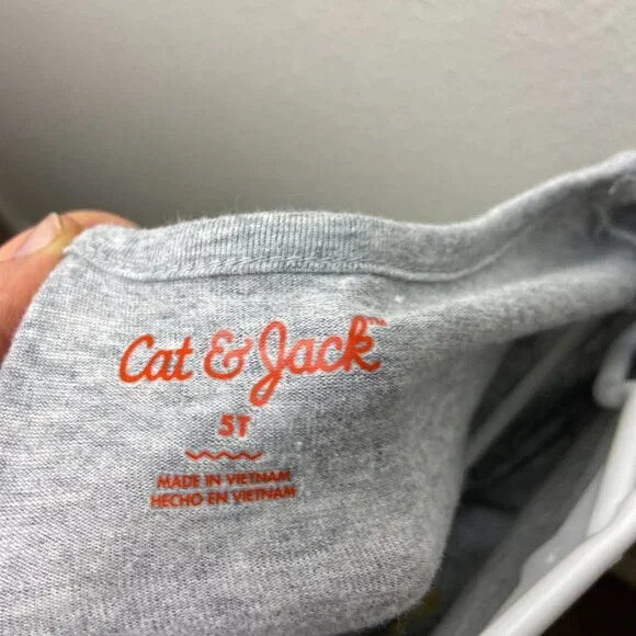 NWOT Cat & Jack Grey & Silver Stars  Dress 5T - Picture 6 of 7